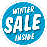 Etalagesticker stapelkorting winter blauw 1 artikel STA-106
