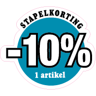 Etalagesticker stapelkorting winter blauw 1 artikel STA-107