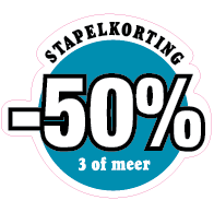Etalagesticker stapelkorting winter blauw 1 artikel STA-109
