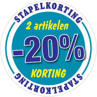 Etalagesticker stapelkorting winter blauw 2 artikel STA-113