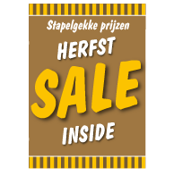 Poster stapelkorting herfst bruin STA-34