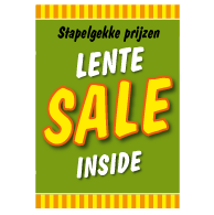 Poster stapelkorting lente groen STA-81