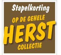 Etalagesticker stapelkorting herfst bruin 3 artikelen of meer vierkant STA-33