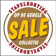 Etalagesticker stapelkorting herfst bruin STA-30