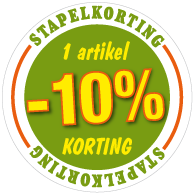 Etalagesticker stapelkorting lente groen 1 artikel STA-65