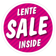 Etalagesticker stapelkorting lente roze sale STA-59