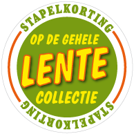 Etalagesticker stapelkorting lente groen STA-77