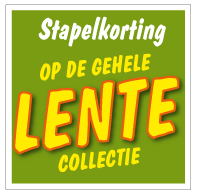 Etalagesticker stapelkorting lente groen STA-80