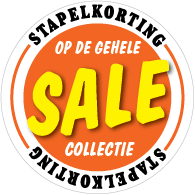 Etalagesticker stapelkorting zomer oranje 1 artikel STA-91