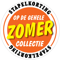 Etalagesticker stapelkorting zomer oranje zomer STA-92