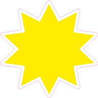 Raamsticker ster ST-005
