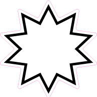 Raamsticker ster ST-004