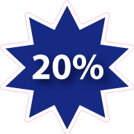 Raamsticker korting ster ST-002