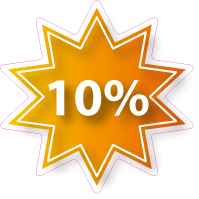 Raamsticker korting ster ST-003