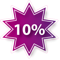Raamsticker korting ster ST-003
