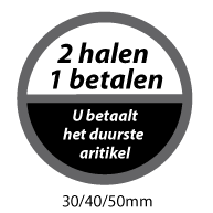 productstickers 2 halen 1 betalen  STV-047