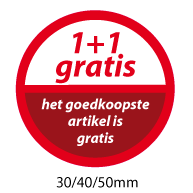 productstickers 1+1 gratis STV-046