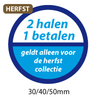 productstickers 2 halen 1 betalen herfst STV-035