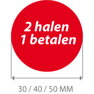 productstickers 2 halen 1 betalen STV-023