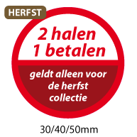productstickers 2 halen 1 betalen herfst STV-035