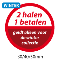 productstickers 2 halen 1 betalen winter STV-037