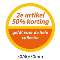 productstickers 2e artikel korting STV-032