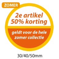 productstickers 2e artikel korting zomer STV-042