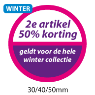 productstickers 2e artikel korting winter STV-033