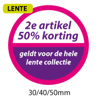 productstickers 2e artikel korting lente STV-043