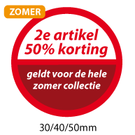 productstickers 2e artikel korting zomer STV-042