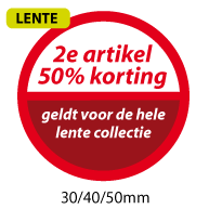 productstickers 2e artikel korting lente STV-043