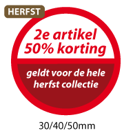 productstickers 2e artikel korting herfst STV-044