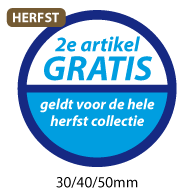 productstickers 2e artikel gratis herfst STV-030