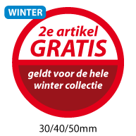 productstickers 2e artikel gratis winter STV-024