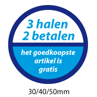 productstickers 3 halen 2 betalen STV-045