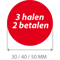 productstickers 3 halen 2 betalen STV-022