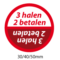 productstickers 3 halen 2 betalen  STV-048