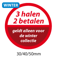 productstickers 3 halen 2 betalen winter STV-034