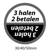 productstickers 3 halen 2 betalen  STV-048