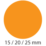 blanco stickervel STV-051 oranje