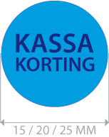 productstickers kassa korting rond STV-016