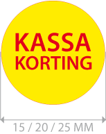 productstickers kassa korting rond STV-016
