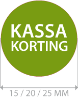 productstickers kassa korting rond STV-017