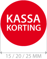 productstickers kassa korting rond STV-017