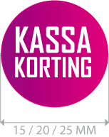productstickers kassa korting rond STV-015