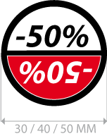 productstickers korting rond STV-021