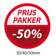 productstickers prijs pakker  STV-049