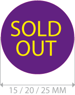 productstickers sold out rond STV-018