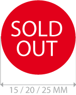productstickers sold out rond STV-019