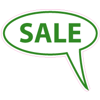 Raamsticker sale VA-0021